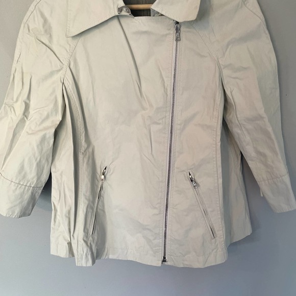 Lafayette 148 New York White Asymmetric Jacket in Women's Size 2 - Picture 3 of 13